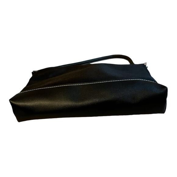 ROBERTA DI CAMERINO Mini Black Tote Nylon Italy Single Strap Zip Closure - Picture 7 of 10